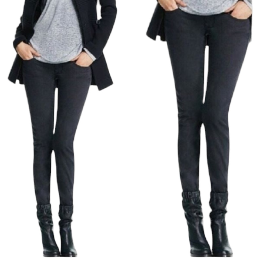 CAbi Black Gray Super Skinny Jeans (C1)